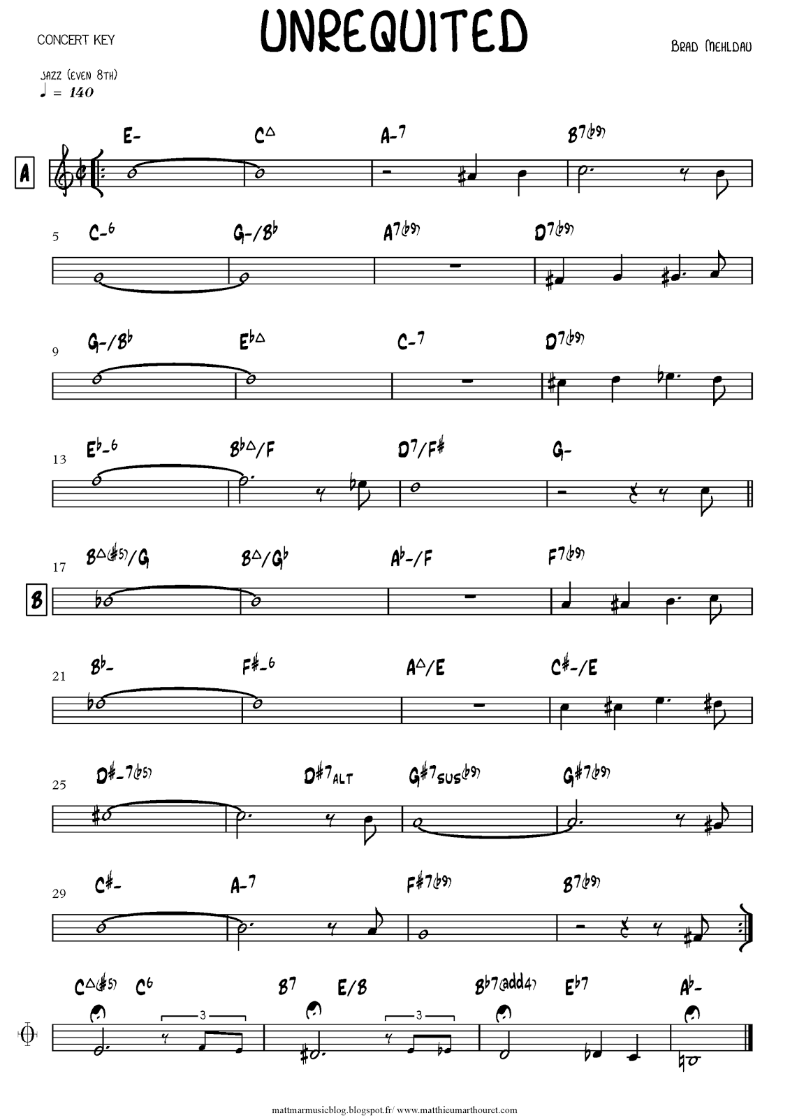 brad mehldau elegiac cycle transcription